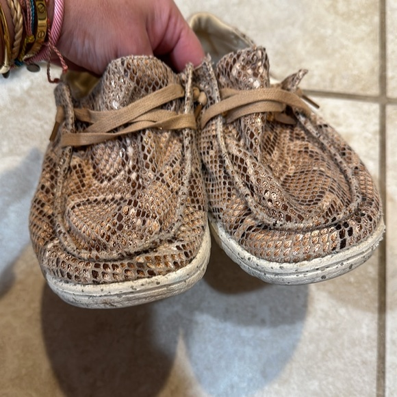 Hey Dude Wendy Python Snake Light Rose Slip On Casual Shoes 8 - Picture 6 of 8